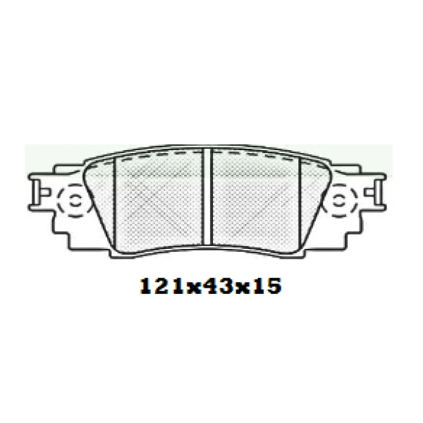 Pastilla de freno para toyota rav4 2.0